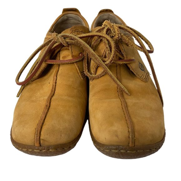 Born Sahara brown leather lace up driving shoes oxfords w1244 women size 6 - Picture 4 of 8